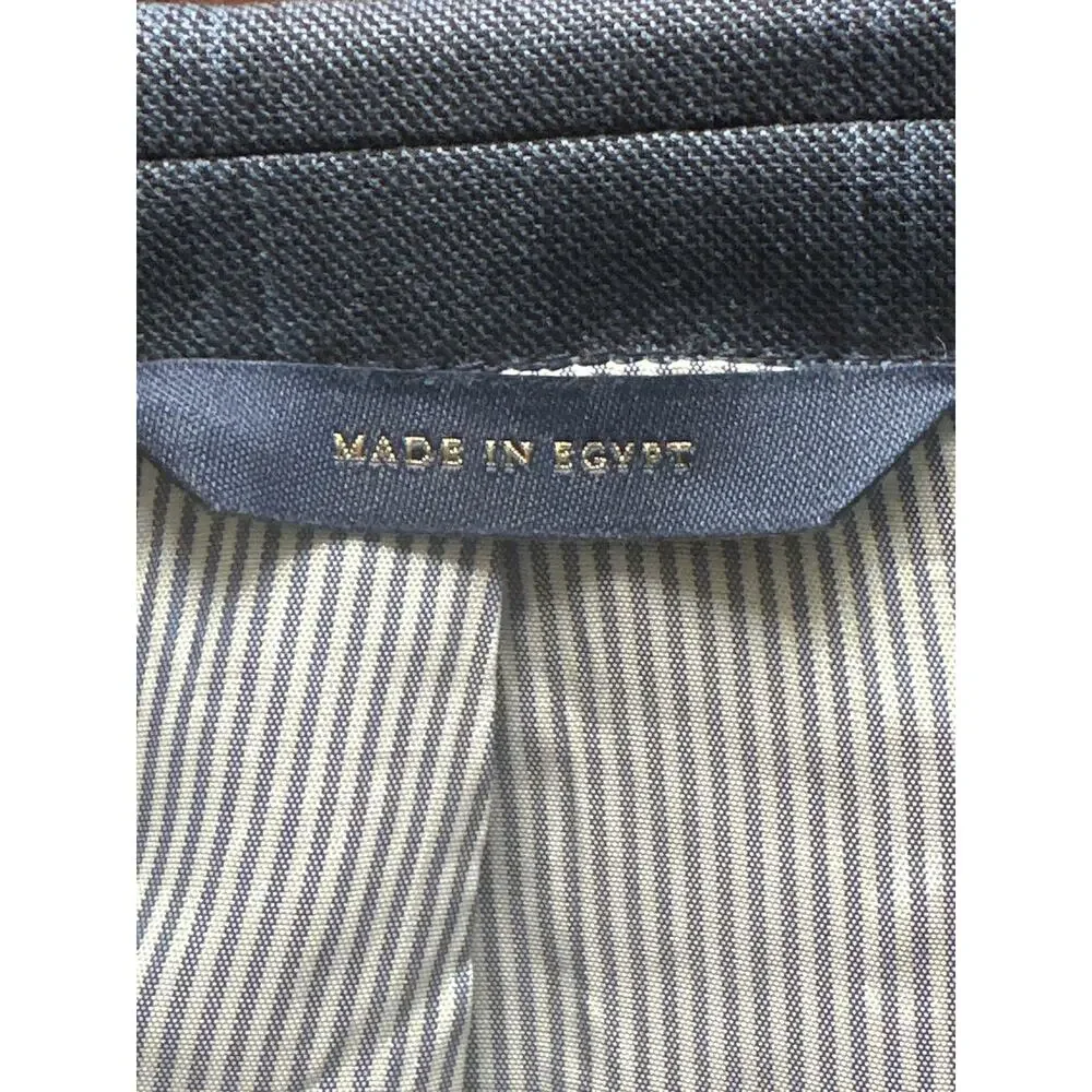 Brooks Brothers Explorer Regent Fit 43R Blue Windowpane Plaid Sports Coat Blazer